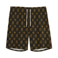Classic Orthodox Pattern Print Men's Athletic Shorts