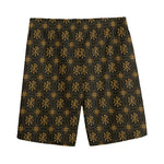Classic Orthodox Pattern Print Men's Sports Shorts