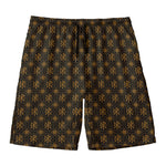 Classic Orthodox Pattern Print Men's Swim Trunks