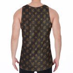Classic Orthodox Pattern Print Men's Velvet Tank Top