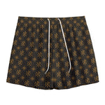 Classic Orthodox Pattern Print Mesh Shorts