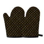 Classic Orthodox Pattern Print Oven Mitts