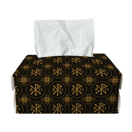 Classic Orthodox Pattern Print Rectangle Tissue Box Cover