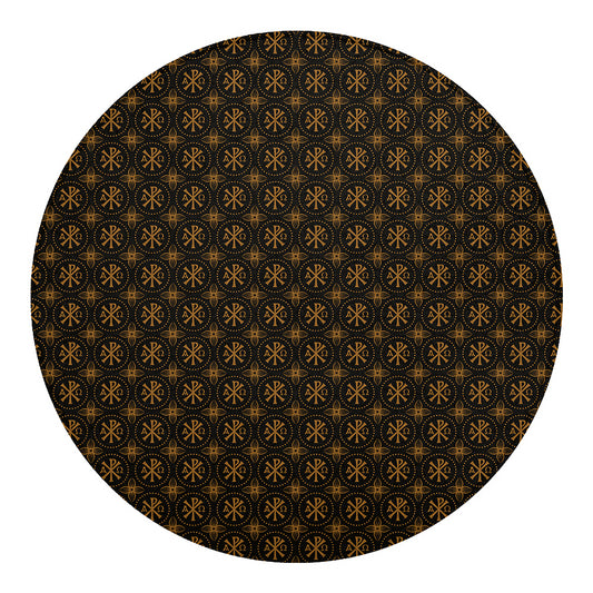 Classic Orthodox Pattern Print Round Blanket