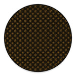 Classic Orthodox Pattern Print Round Floor Mat