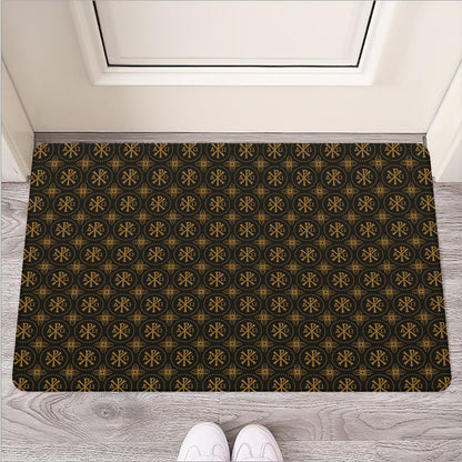 Classic Orthodox Pattern Print Rubber Doormat
