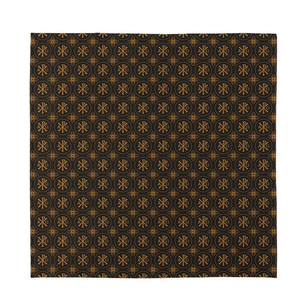 Classic Orthodox Pattern Print Silk Bandana