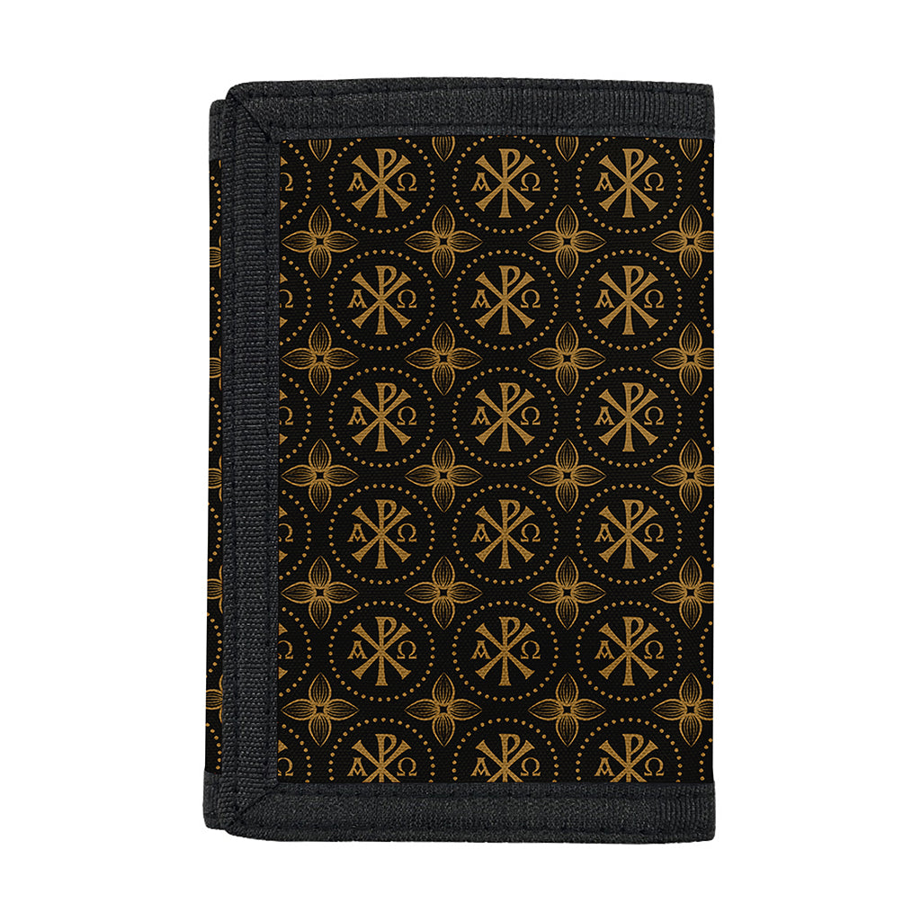 Classic Orthodox Pattern Print Trifold Wallet