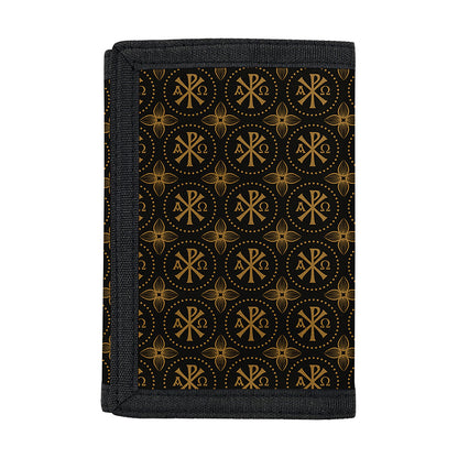 Classic Orthodox Pattern Print Trifold Wallet
