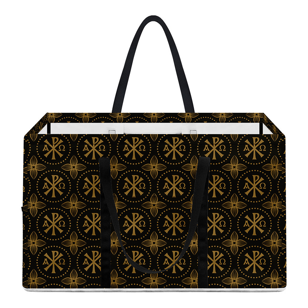 Classic Orthodox Pattern Print Utility Tote Bag