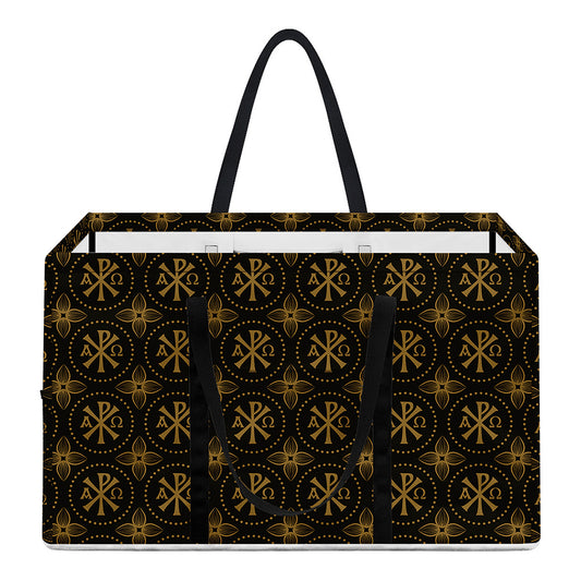 Classic Orthodox Pattern Print Utility Tote Bag