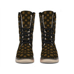 Classic Orthodox Pattern Print Winter Boots
