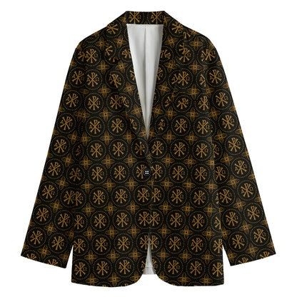 Classic Orthodox Pattern Print Women's Blazer