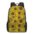 Classic Vintage Sunflower Pattern Print 17 Inch Backpack