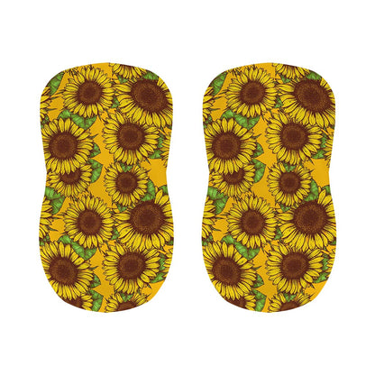 Classic Vintage Sunflower Pattern Print Bar Stool Covers