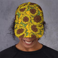 Classic Vintage Sunflower Pattern Print Baseball Cap