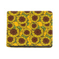 Classic Vintage Sunflower Pattern Print Bifold Wallet