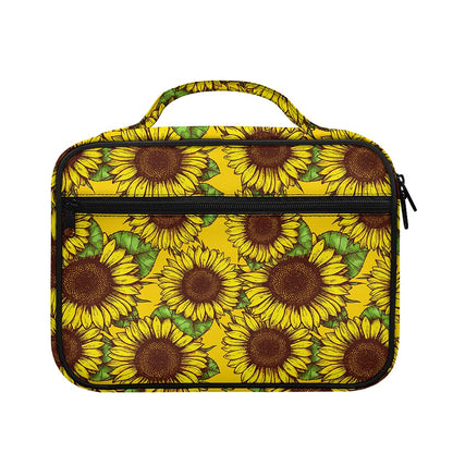 Classic Vintage Sunflower Pattern Print Briefcase Bible Bag