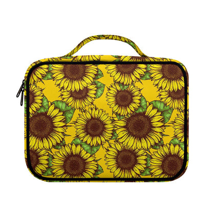 Classic Vintage Sunflower Pattern Print Briefcase Bible Bag