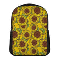 Classic Vintage Sunflower Pattern Print Casual Backpack