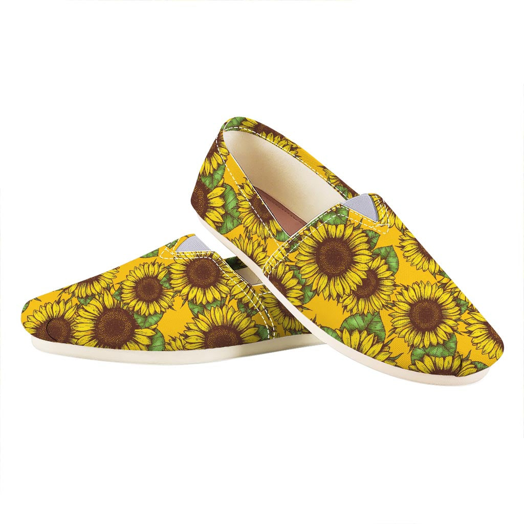 Classic Vintage Sunflower Pattern Print Casual Shoes