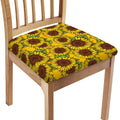 Classic Vintage Sunflower Pattern Print Chair Cushion Cover