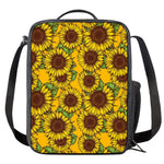 Classic Vintage Sunflower Pattern Print Crossbody Lunch Bag