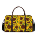 Classic Vintage Sunflower Pattern Print Duffel Bag