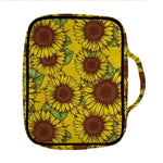 Classic Vintage Sunflower Pattern Print Front Pocket Bible Bag