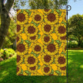 Classic Vintage Sunflower Pattern Print Garden Flag
