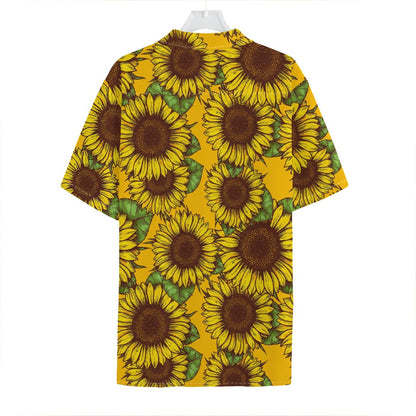 Classic Vintage Sunflower Pattern Print Hawaiian Shirt