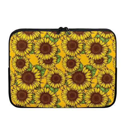 Classic Vintage Sunflower Pattern Print Laptop Sleeve