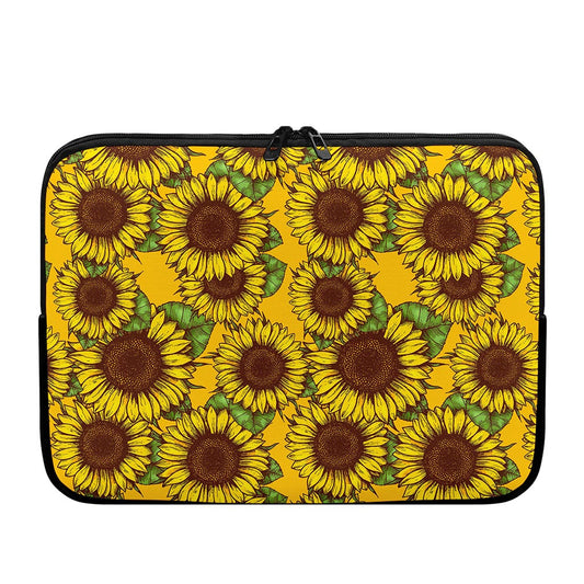 Classic Vintage Sunflower Pattern Print Laptop Sleeve