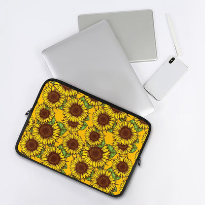 Classic Vintage Sunflower Pattern Print Laptop Sleeve