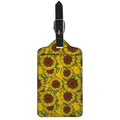 Classic Vintage Sunflower Pattern Print Luggage Tag
