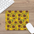 Classic Vintage Sunflower Pattern Print Mouse Pad