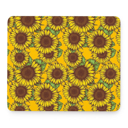 Classic Vintage Sunflower Pattern Print Mouse Pad
