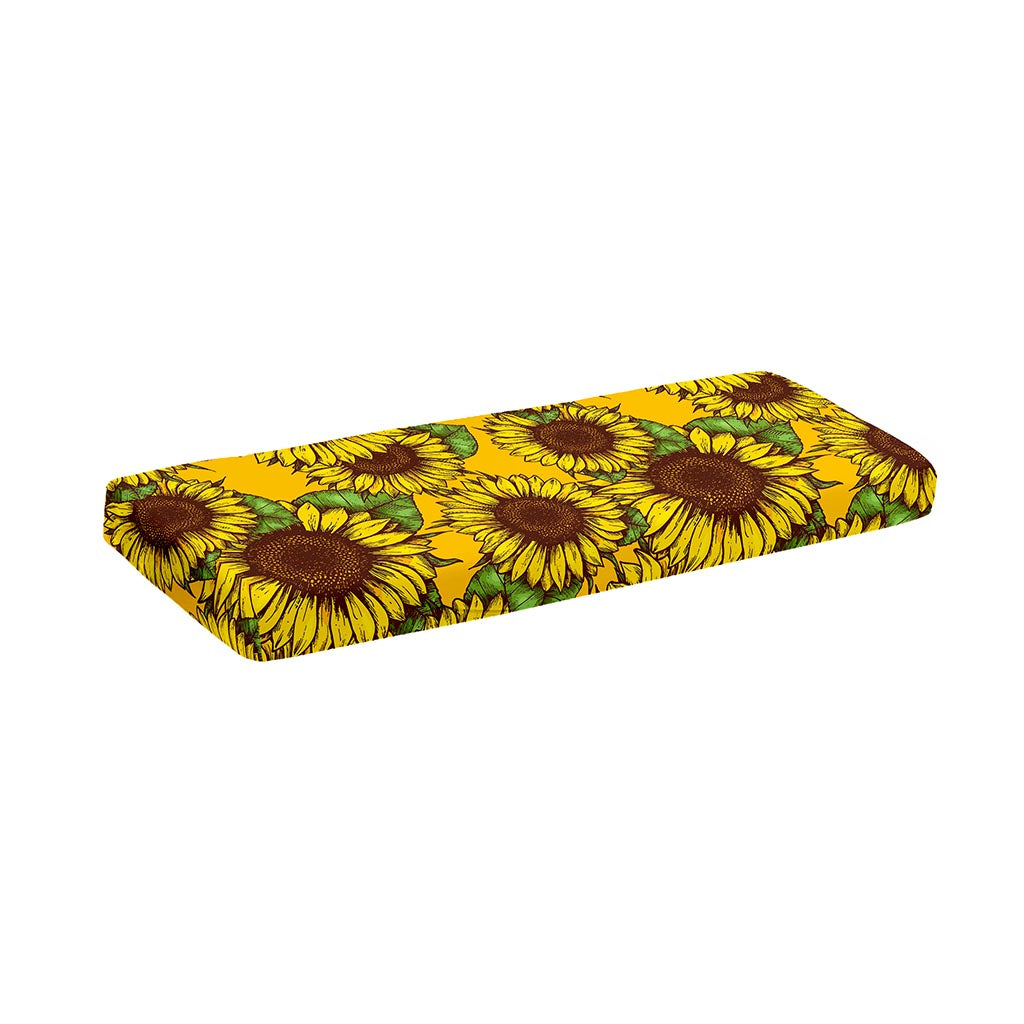 Classic Vintage Sunflower Pattern Print Piano Keyboard Cover