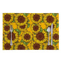 Classic Vintage Sunflower Pattern Print Placemat