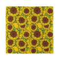 Classic Vintage Sunflower Pattern Print Silk Bandana