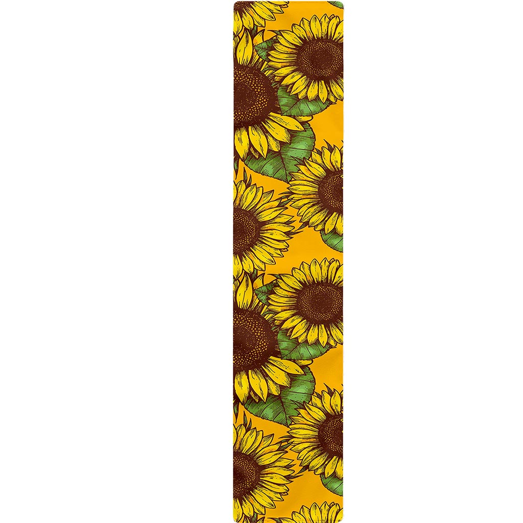 Classic Vintage Sunflower Pattern Print Table Runner