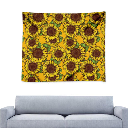 Classic Vintage Sunflower Pattern Print Tapestry