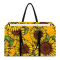 Classic Vintage Sunflower Pattern Print Utility Tote Bag