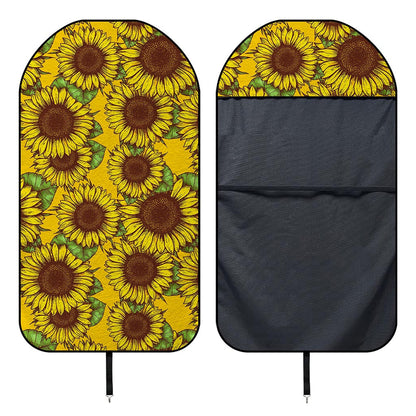 Classic Vintage Sunflower Pattern Print Waterproof Car Seat Cover