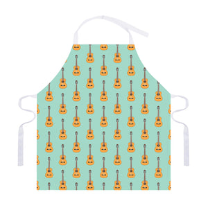 Classical Guitar Pattern Print Adjustable Apron