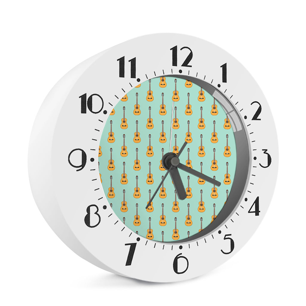 Classical Guitar Pattern Print Alarm Clock