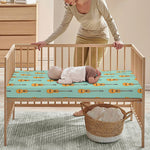 Classical Guitar Pattern Print Baby Crib Sheet