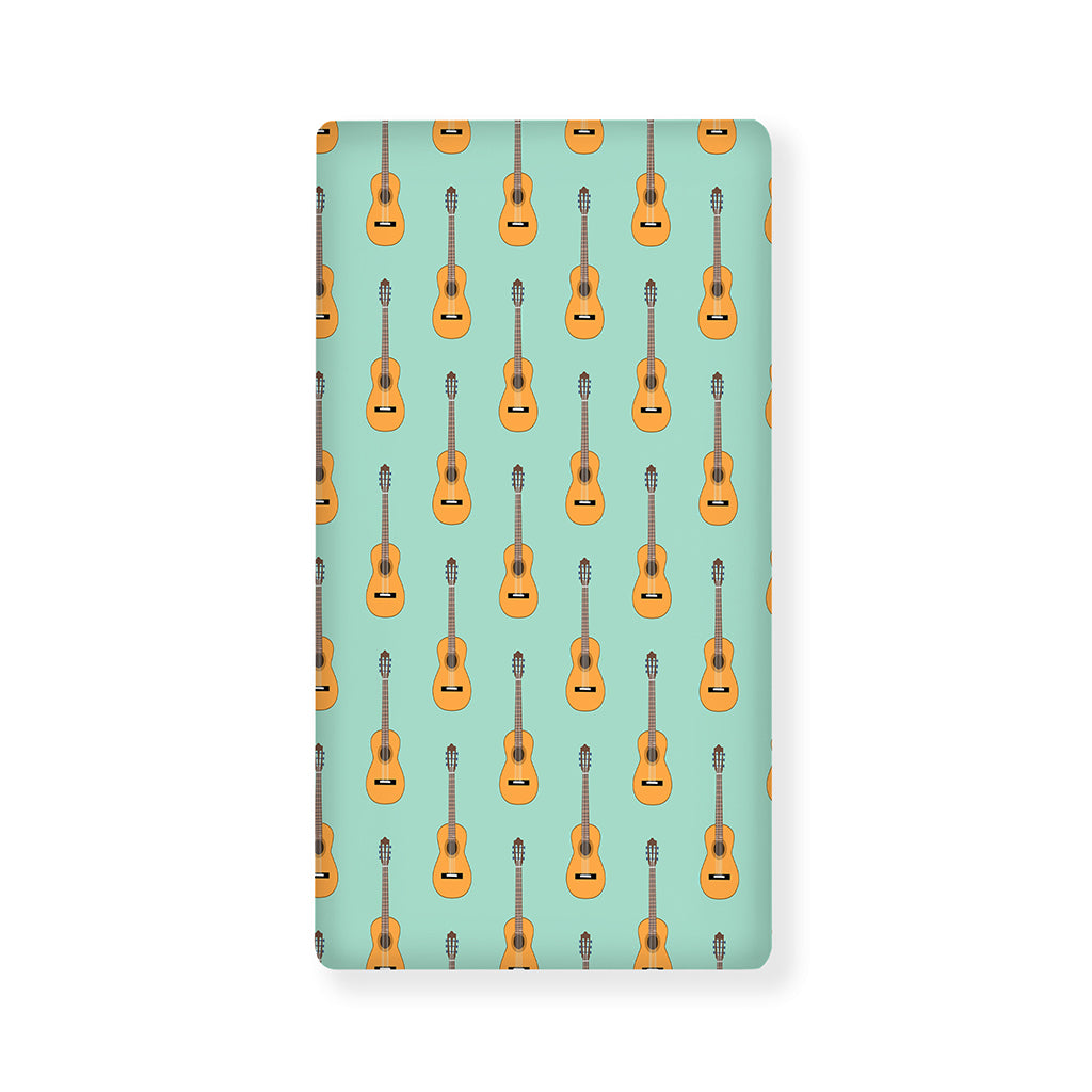 Classical Guitar Pattern Print Baby Crib Sheet