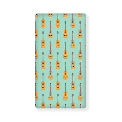 Classical Guitar Pattern Print Baby Crib Sheet