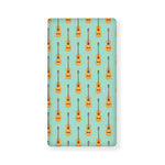 Classical Guitar Pattern Print Baby Crib Sheet
